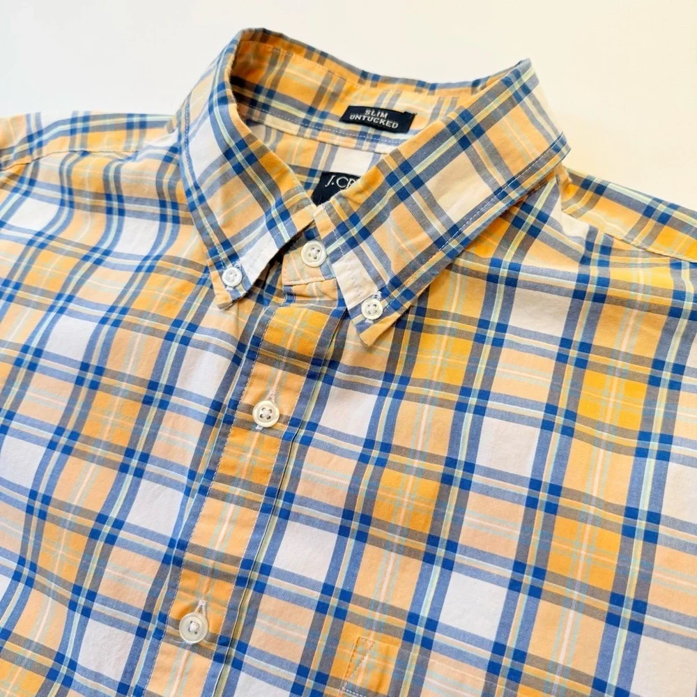 Men’s J. Crew Long Sleeve Shirt Slim Untucked Size Large​​